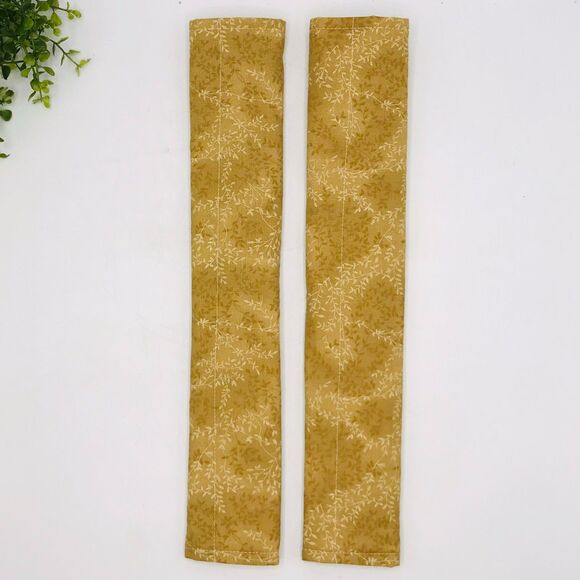 Set of 2 Refrigerator Handle Covers, Reversible, Neutral Tans Beige 14x5 - Picture 1 of 6